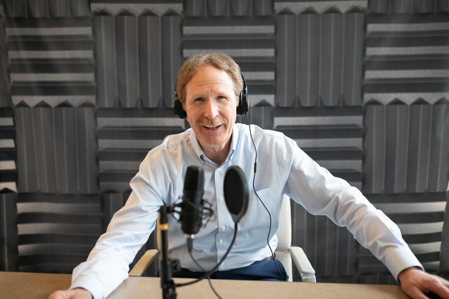 Dave Stanley at the microphone, Safe Money and Income Radio